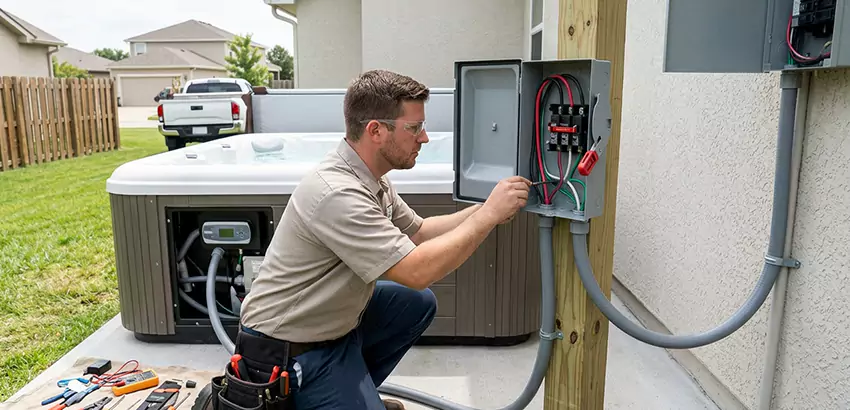 Outdoor Hot Tub Electrical Installation in Titusville